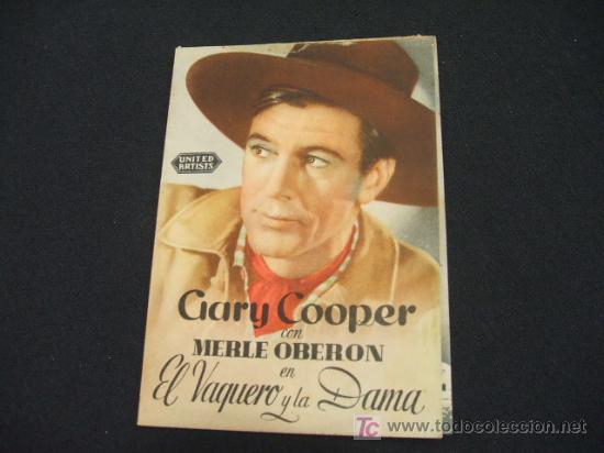 Cine: EL VAQUERO Y LA DAMA - GARY COOPER - - Foto 1