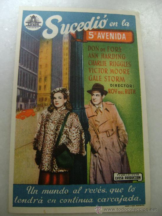 Cine: SUCEDIO EN LA 5&ordf; AVENIDA.F-712 - Foto 1