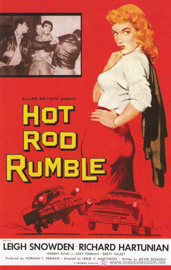 Flyers Publicitaires de Films Anciens: 63-HOT ROD RUMBLE (1957)