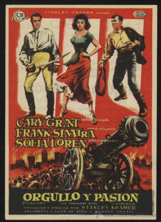 Cine: P-9341- ORGULLO Y PASI&Oacute;N (The Pride and the Passion) (TEATRO REGIO - YECLA) Cary Grant