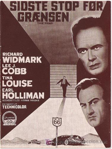 Cine: LA TRAMPA PROGRAMA DOBLE LIBRITO DANES RICHARD WIDMARK LEE J. COBB - Foto 1
