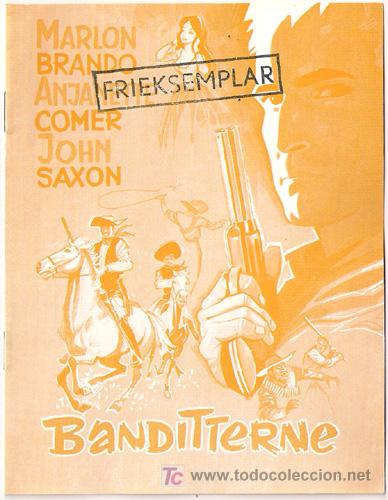 Cine: SIERRA PROHIBIDA PROGRAMA LIBRITO DANES MARLON BRANDO - Foto 1