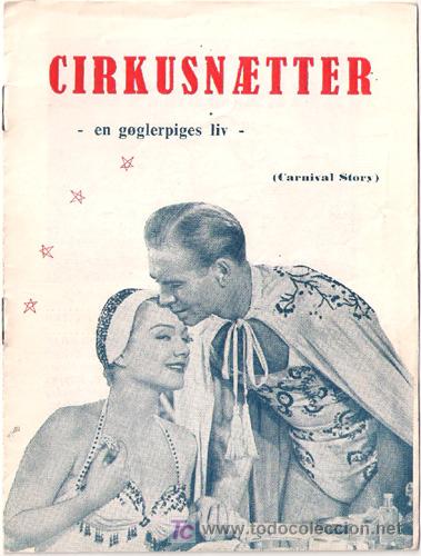  Flyers Publicitaires de films Anciens: APASIONADAMENTE PROGRAMA DOBLE LIBRITO DANES ANNE BAXTER CIRCO