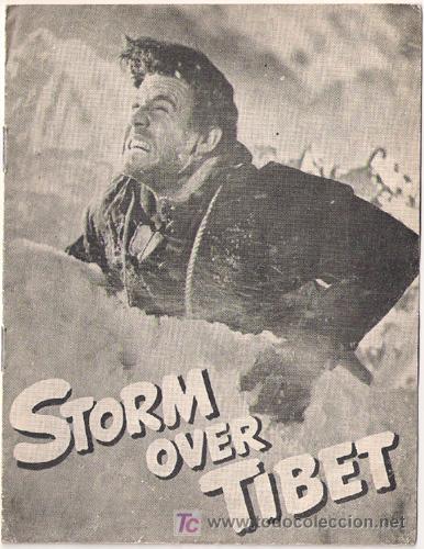 Cine: TORMENTA SOBRE EL TIBET PROGRAMA DOBLE LIBRITO DANES REX REASON DIANA DOUGLAS - Foto 1