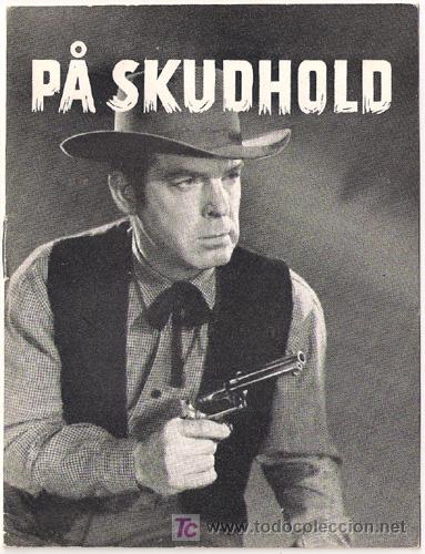 Cine: ASI MUEREN LOS VALIENTES PROGRAMA DOBLE LIBRITO DANES FRED MACMURRAY DOROTHY MALONE - Foto 1