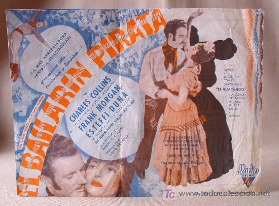 Cine: PROGRAMA DE CINE, EL BAILARIN PIRATA, RADIO FILMS, CHARLES COLLINS, FRNAK MORGAN, LLOYD CORRIGAN