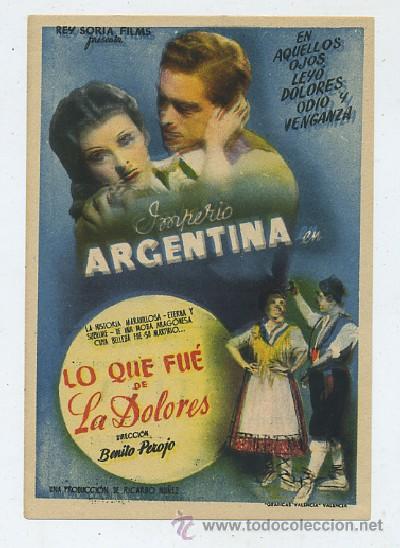 Cine: PROGRAMA DE CINE: LO QUE FUE DE LA DOLORES (PC-564) - Foto 1