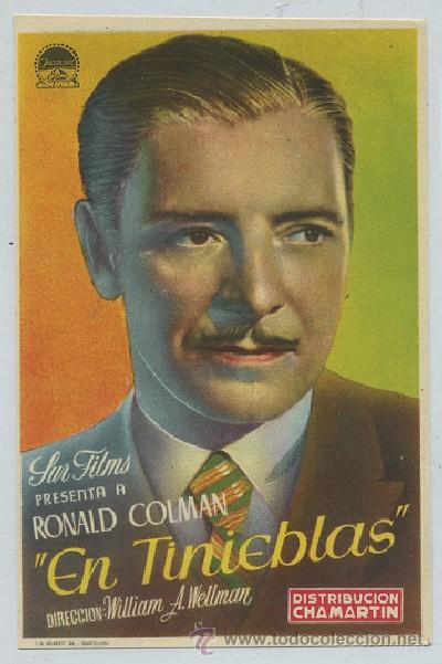 Cine: PROGRAMA DE CINE: EN TINIEBLAS (PC-654) - Foto 1