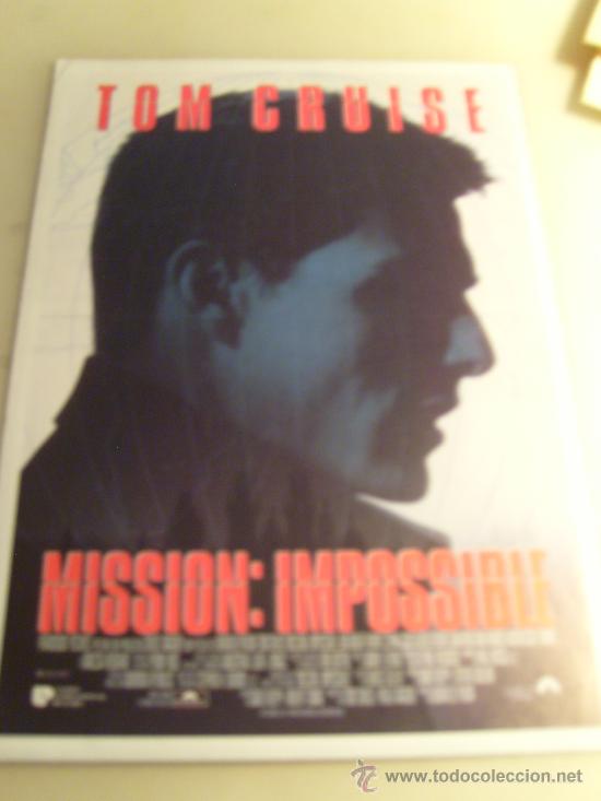 Folhetos de m&atilde;o de filmes antigos de cinema: mission imposible original