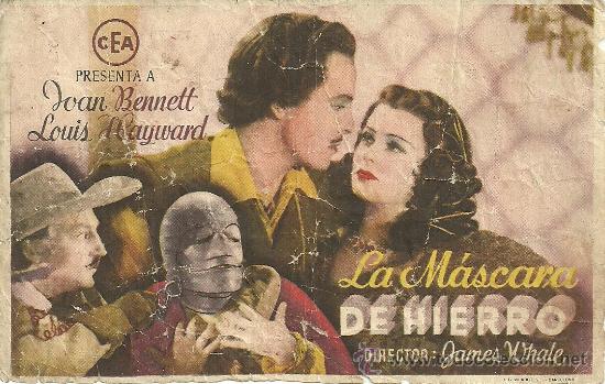 Cine: LA MASCARA DE HIERRO JAMES WHALE CP - Foto 1