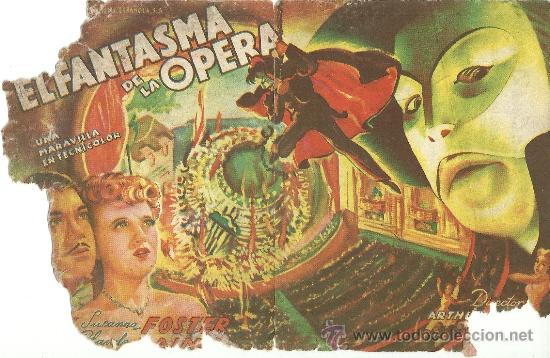 Cine: EL FANTASMA DE LA OPERA DOBLE CP - Foto 1