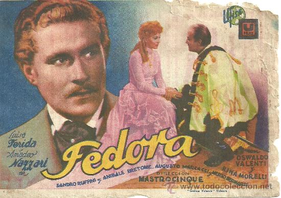 Cine: FEDORA AMADEO NAZZARI CP - Foto 1