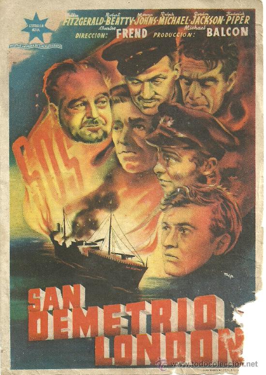 Flyers Publicitaires de Films Anciens: SAN DEMETRIO LONDON FREND CP