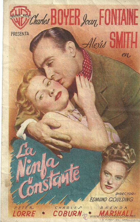 Flyers Publicitaires de Films Anciens: LA NINFA CONSTANTE EDMUND GOULDING CP