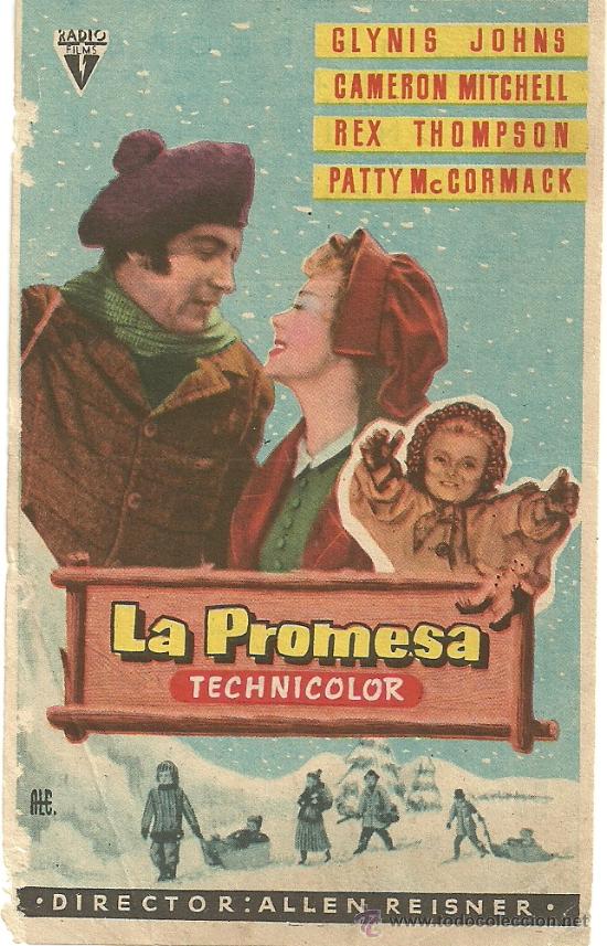 Flyers Publicitaires de Films Anciens: LA PROMESA ALLEN REISNER CP
