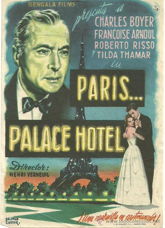 Cinema: PARIS PALACE HOTEL HENRI VERNEUIL CP
