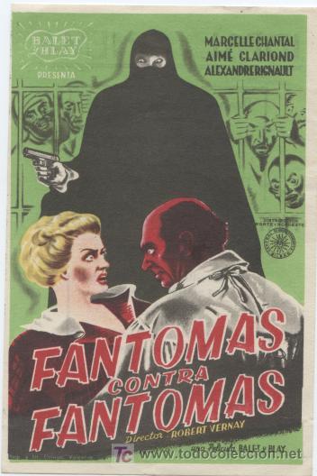 Cinema: FANTOMAS CONTRA FANTOMAS. MARCELLE CHANTAL Y AIME CLARIOND. 1951