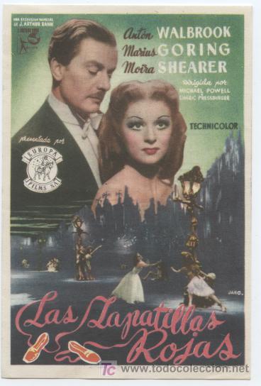 Cinema: LAS ZAPATILLAS ROJAS. ANTON WALBROOK, MOIRA SHEARER Y MARIUS GORING. 1950