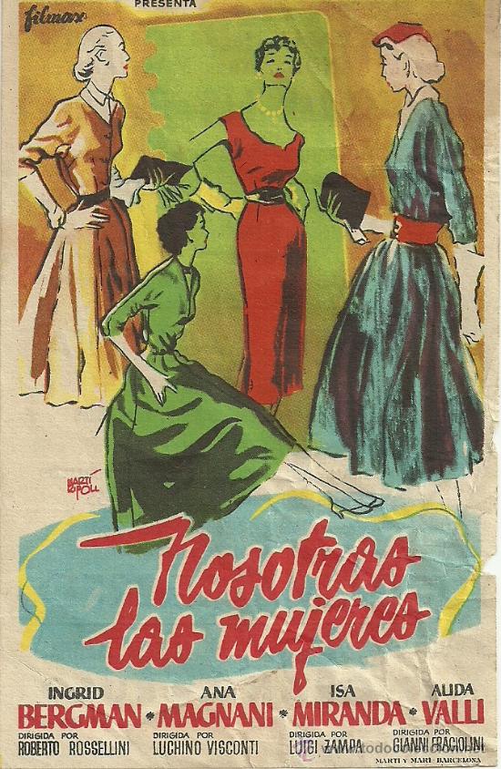 Flyers Publicitaires de Films Anciens: NOSOTRAS LAS MUJERES CP