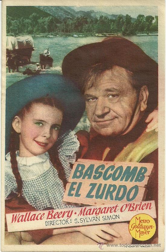 Flyers Publicitaires de Films Anciens: BASCOMB EL ZURDO S SYLVAN SIMON CP