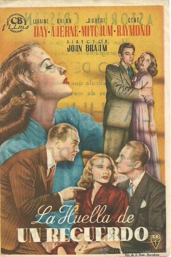 Flyers Publicitaires de Films Anciens: LA HUELLA DE UN RECUERDO JOHN BRAHM CP