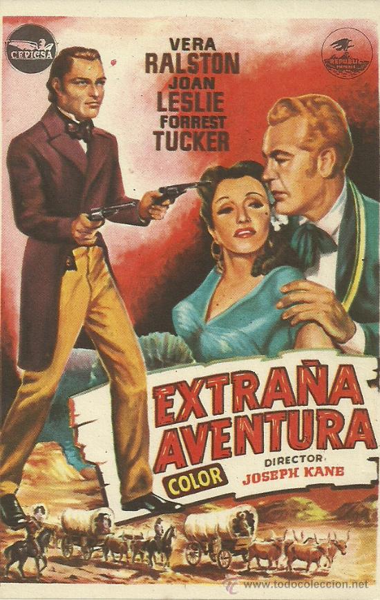 Flyers Publicitaires de Films Anciens: EXTRA&Ntilde;A AVENTURA JOSEPH KANE SP