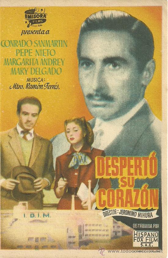 Flyers Publicitaires de Films Anciens: DESPERTO SU CORAZON SP