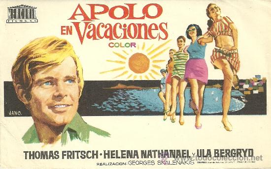 Foglietti di film di film antichi di cinema: APOLO EN VACACIONES GEORGES SKALENAKIS SP