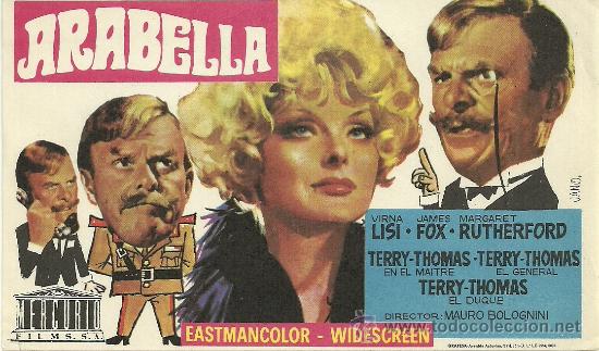 Foglietti di film di film antichi di cinema: ARABELLA MAURO BOLOGNINI SP