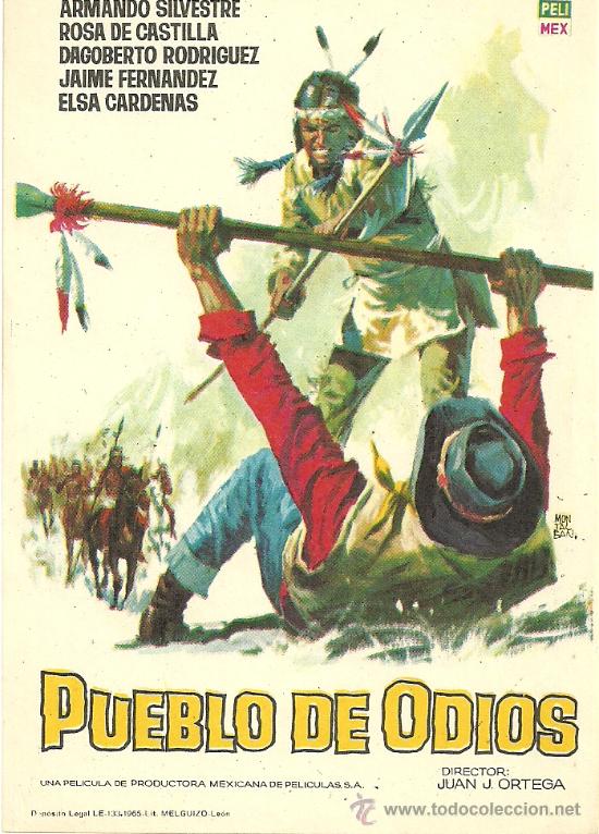 Flyers Publicitaires de Films Anciens: PUEBLO DE ODIOS SP