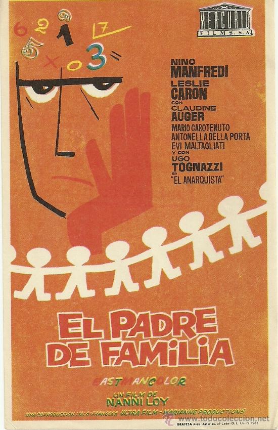 Flyers Publicitaires de Films Anciens: EL PADRE DE FAMILIA SP