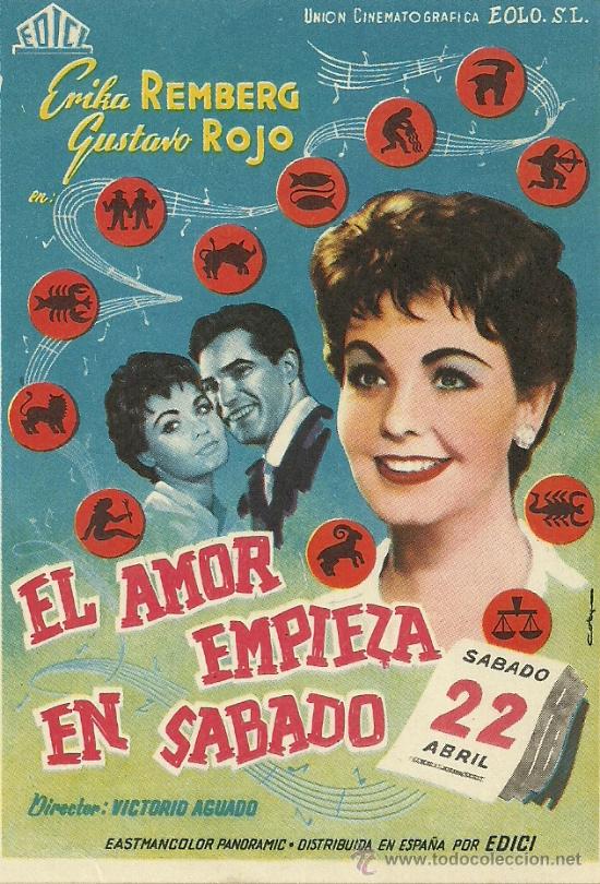 Kino: EL AMOR EMPIEZA EN SABADO VICTORIO AGUADO SP