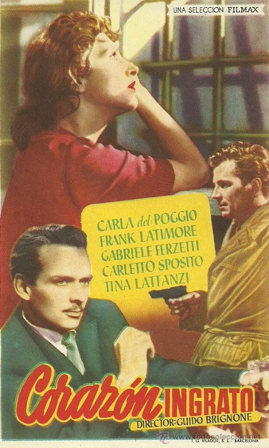 Cine: CORAZON INGRATO GUIDO BRIGNONE SP - Foto 1