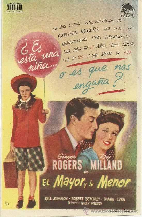 Cine: EL MAYOR Y LA MENOR SP - Foto 1