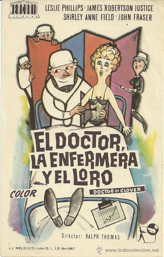 Foglietti di film di film antichi di cinema: EL DOCTOR LA ENFERMERA Y EL LORO SP