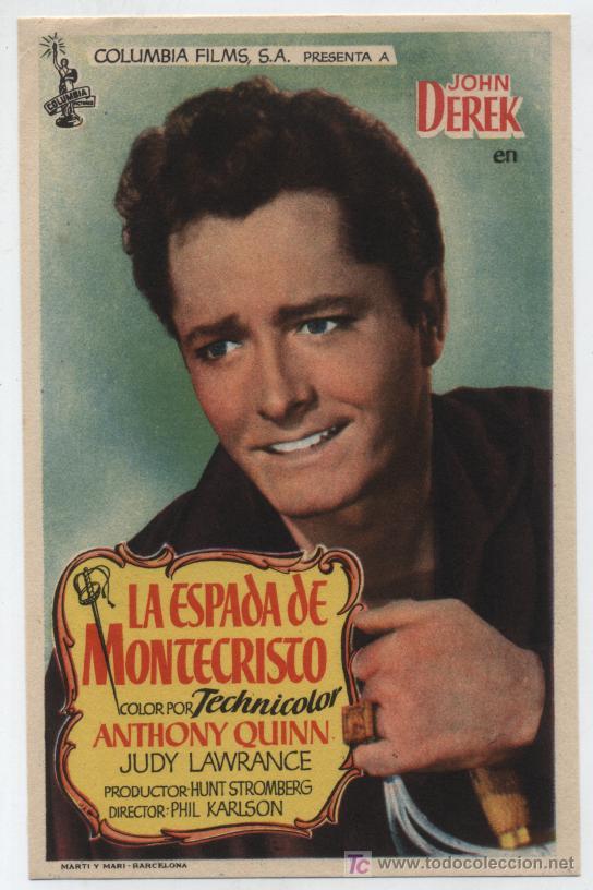 Cine: La Espada de Montecristo. Sencillo de Columbia. - Foto 1