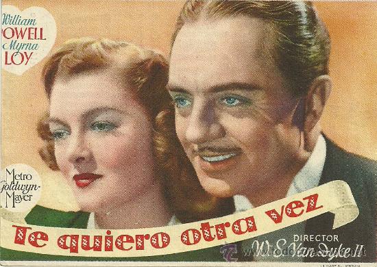 Foglietti di film di film antichi di cinema: TE QUIERO OTRA VEZ SP