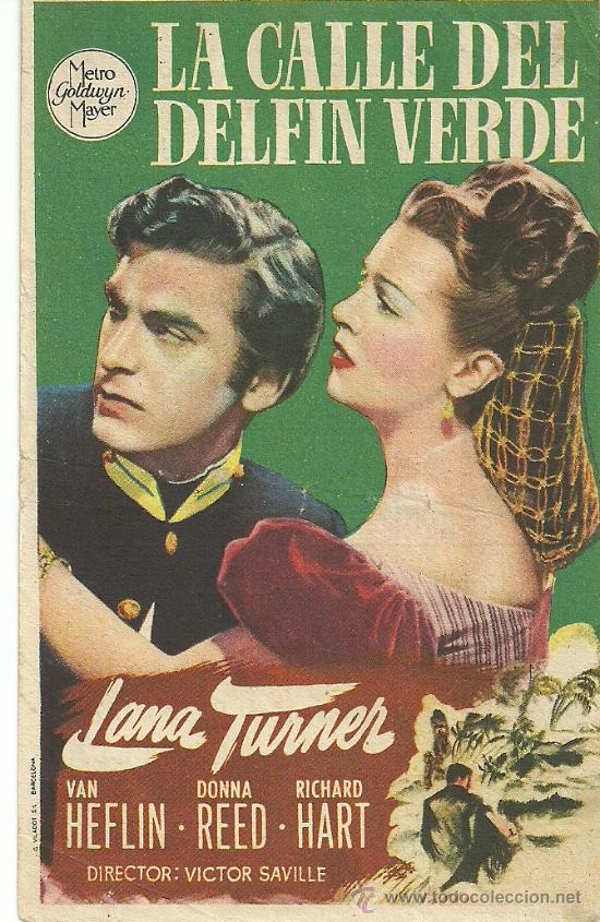 Flyers Publicitaires de Films Anciens: LA CALLE DEL DELFIN VERDE CP