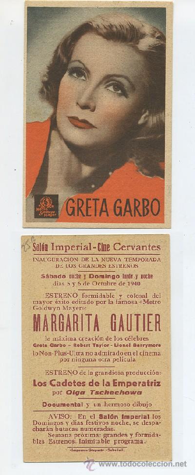 Cine: PROGRAMA DE CINE-POSTAL: GRETA GARBO (PC-675) - Foto 1