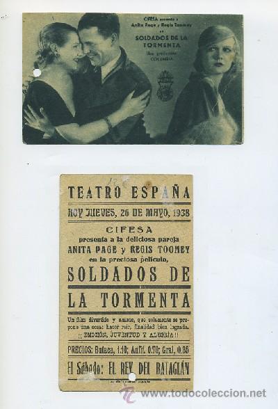 Cine: PROGRAMA DE CINE-POSTAL: SOLDADOS DE LA TORMENTA (PC-679) - Foto 1