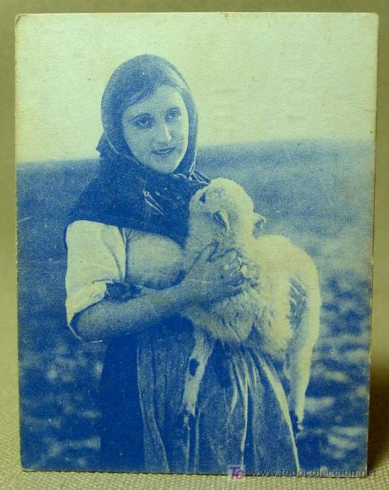 Folhetos de m&atilde;o de filmes antigos de cinema: EL TREN O LA PASTORA QUE SUPO AMAR, FERNANDO DELGADO, CINE MUDO, FOTOTIPIA, 9 X 7 cm, 1920s,