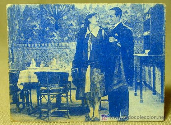 Flyers Publicitaires de Films Anciens: EL TREN O LA PASTORA QUE SUPO AMAR, FERNANDO DELGADO, CINE MUDO, FOTOTIPIA, 9 X 7 cm, 1920s,