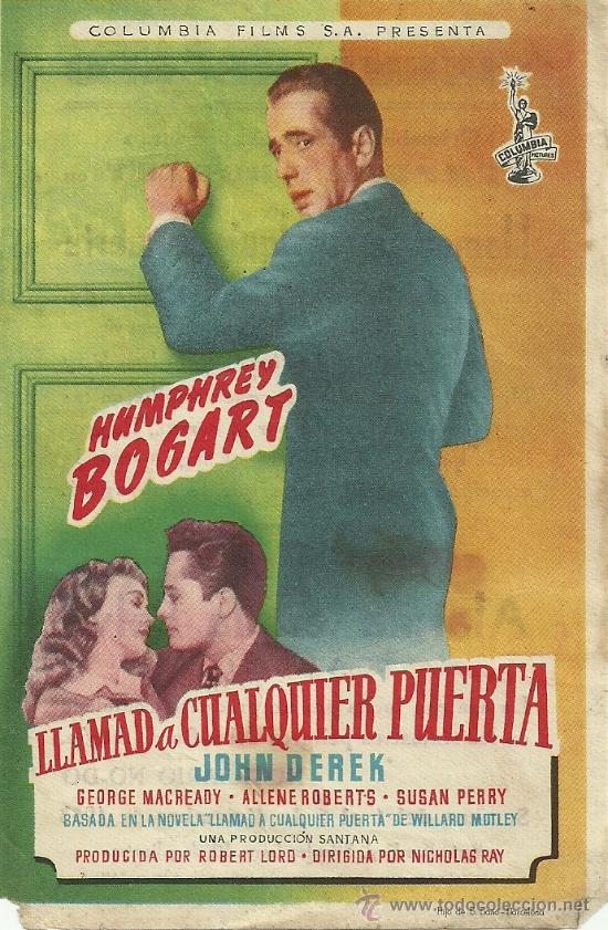Cine: LLAMAD A CUALQUIER PUERTA CP - Foto 1