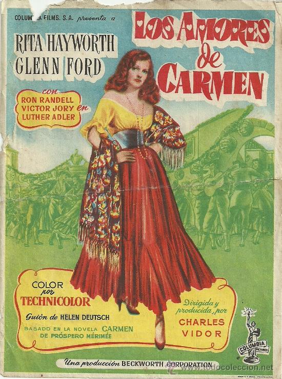 Cine: LOS AMORES DE CARMEN CP - Foto 1