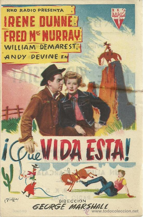 Kino: QUE VIDA ESTA IRENE DUNNE GEORGE MARSHALL CP