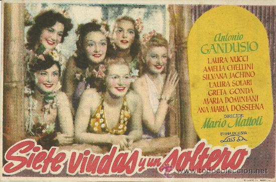 Kino: SIETE VIUDAS Y UN SOLTERO CP