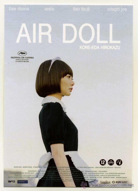 Folhetos de m&atilde;o de filmes antigos de cinema: AIR DOLL, PROGRAMA-POSTAL.