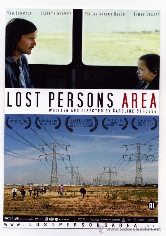 Foglietti di film di film antichi di cinema: LOST PERSONS AREA, PROGRAMA-POSTAL.
