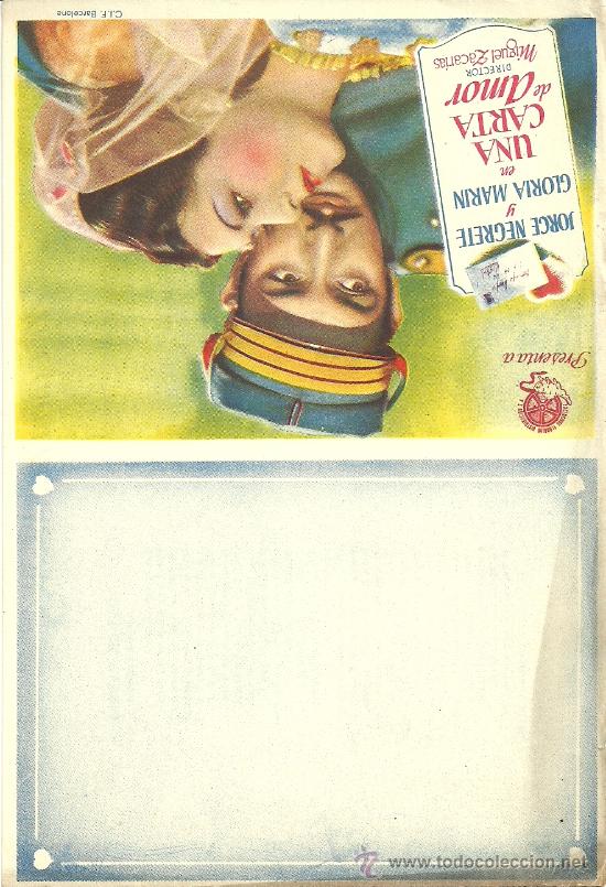 Foglietti di film di film antichi di cinema: UNA CARTA DE AMOR DOBLE SP