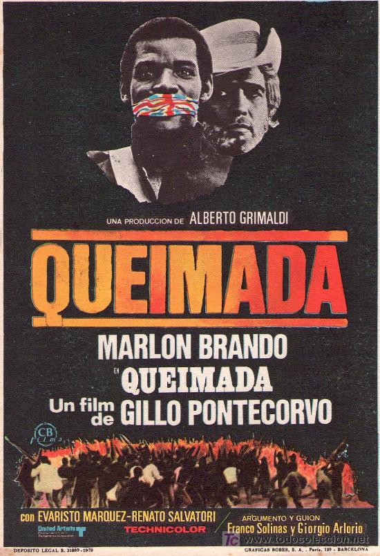 Cine: 564- FOLLETO DE MANO: QUEIMADA - Foto 1